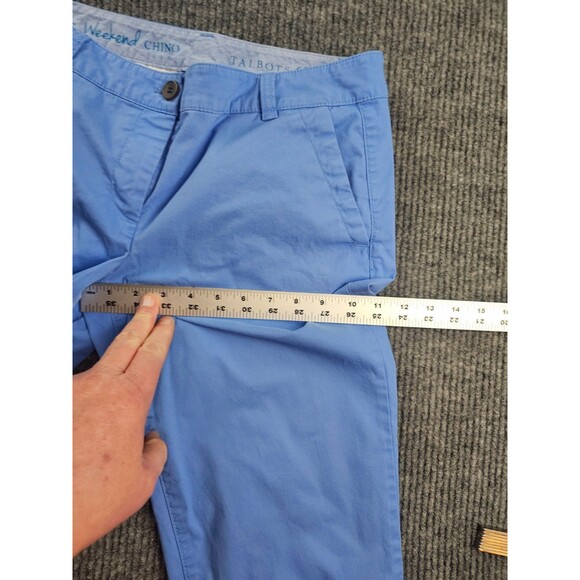 Talbots Blue The Weekender Cotton Stretch Mid Rise Chino Pants 6P (31x27) - Picture 4 of 7